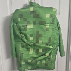 Green Minecraft Creeper Pixelated Kids Costume (8)